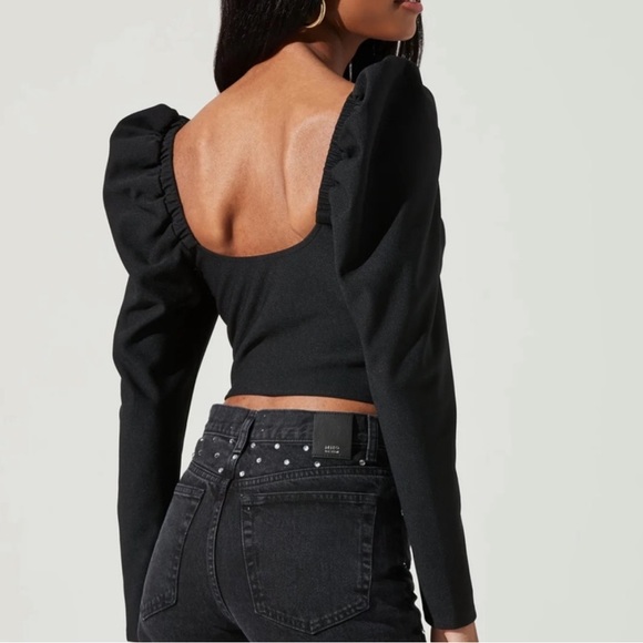 NWT ASTR LABEL BETTY PUFF SLV
Color: BLACK - Picture 3 of 3